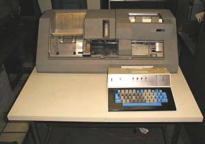 The famous IBM 029 card punch